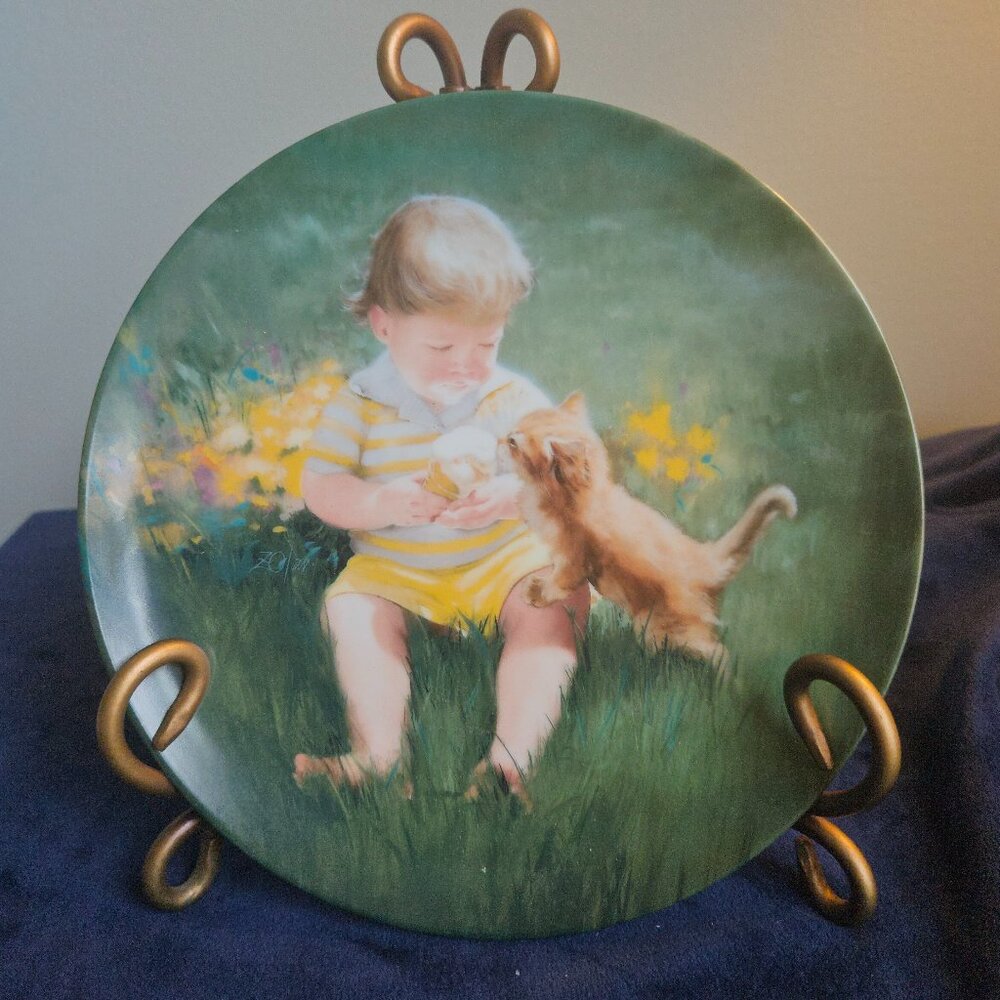 SPECIAL MOMENTS OF CHILDHOOD COLLECTOR'S PLATE PAINTED BY ARTIST DONALD ZOLAN